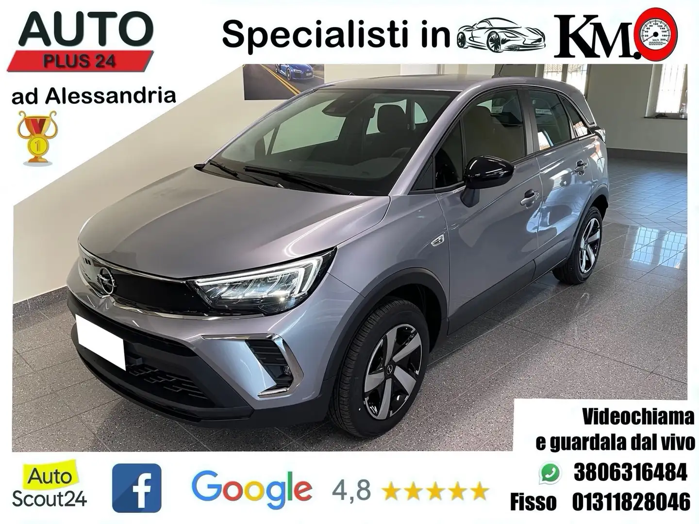 Opel Crossland 1. 5D Edition Km.0! "PROMO PLUS 24" Grigio - 1