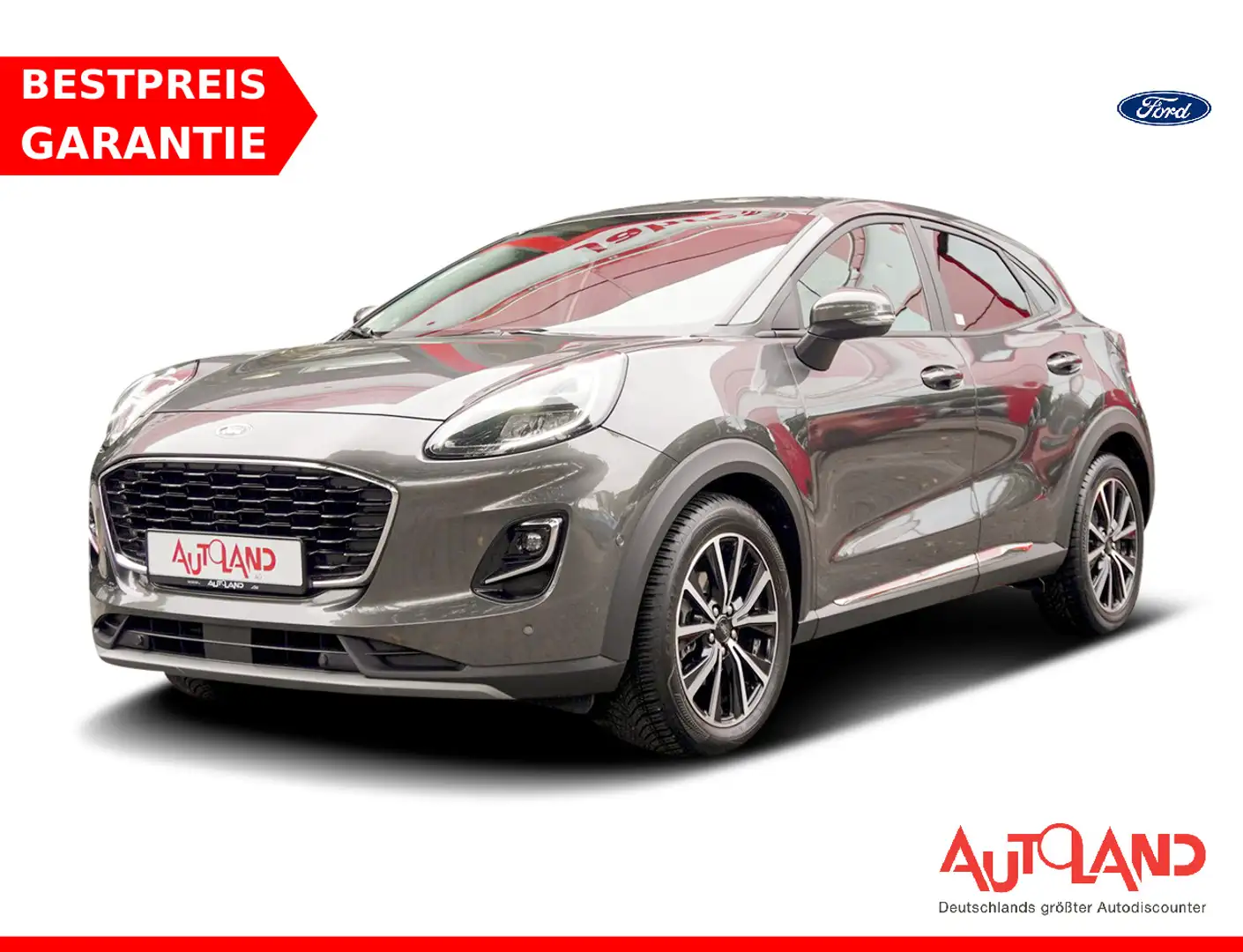 Ford Puma 1.0 M-Hybrid Titanium Klimaaut. Navi LED Gris - 1