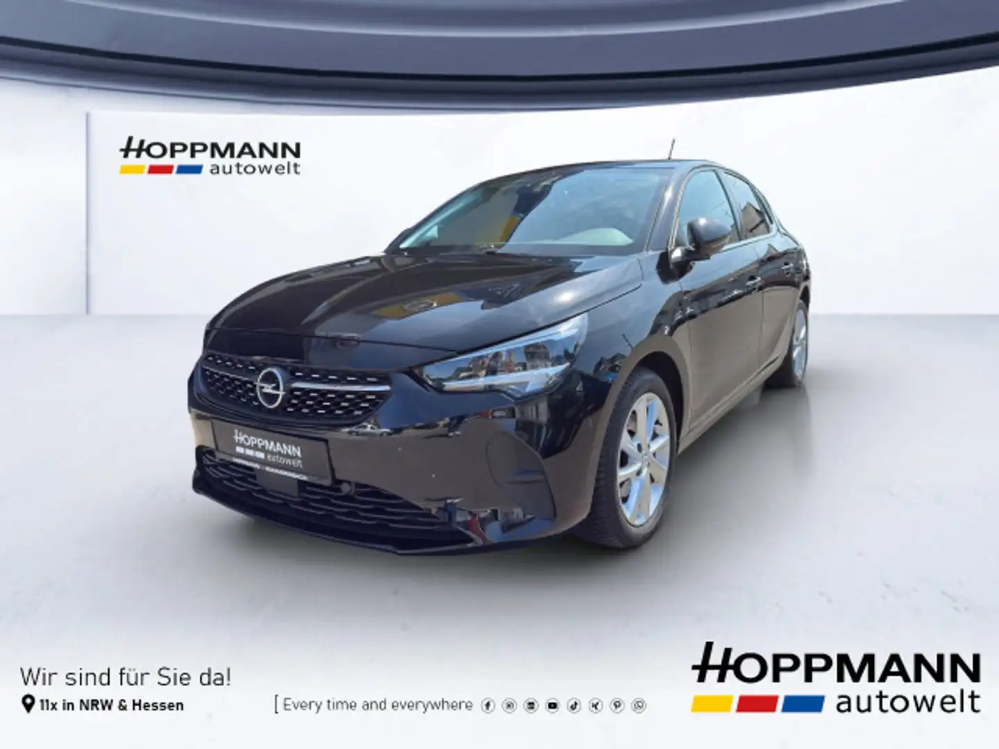 Opel Corsa F 1,2 Turbo, Elegance 5-trg. Zwart - 1