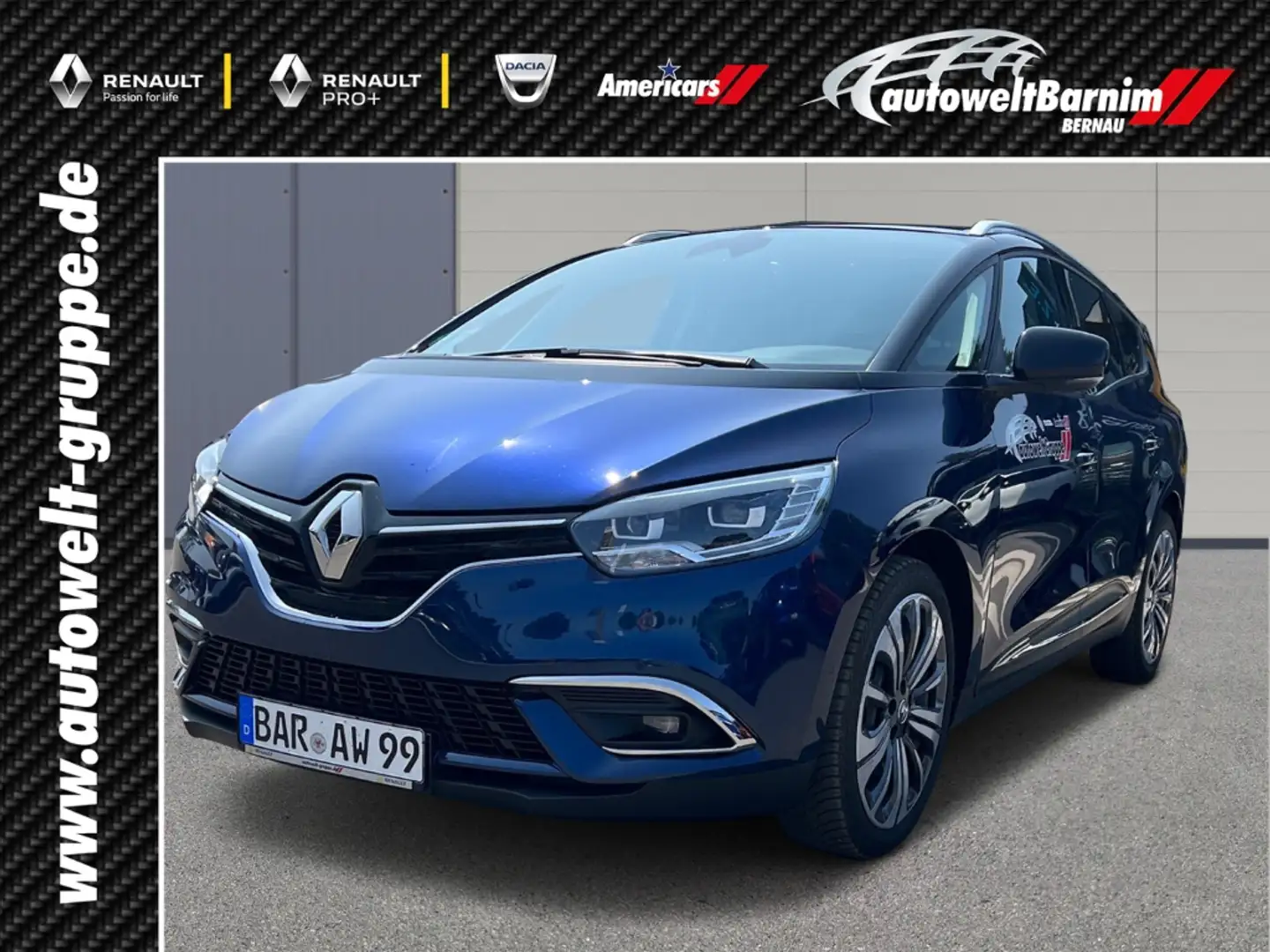 Renault Scenic IVGrand IV Grand Equilibre 1.3 TCe 140 EU6d 7-Sitz Kék - 1