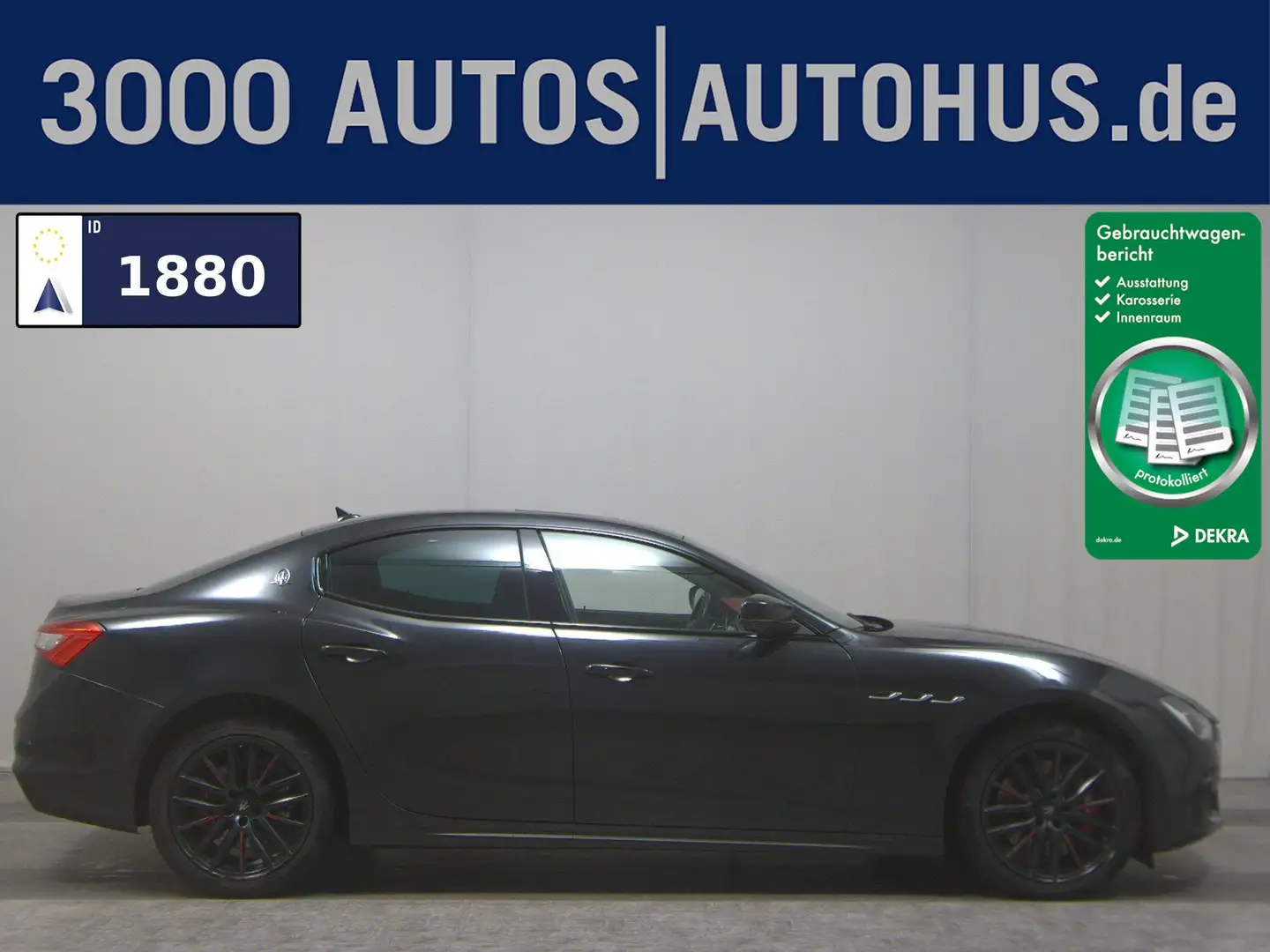 Maserati Ghibli 3.0 V6 Leder Navi Schiebedach Kamera Schwarz - 1