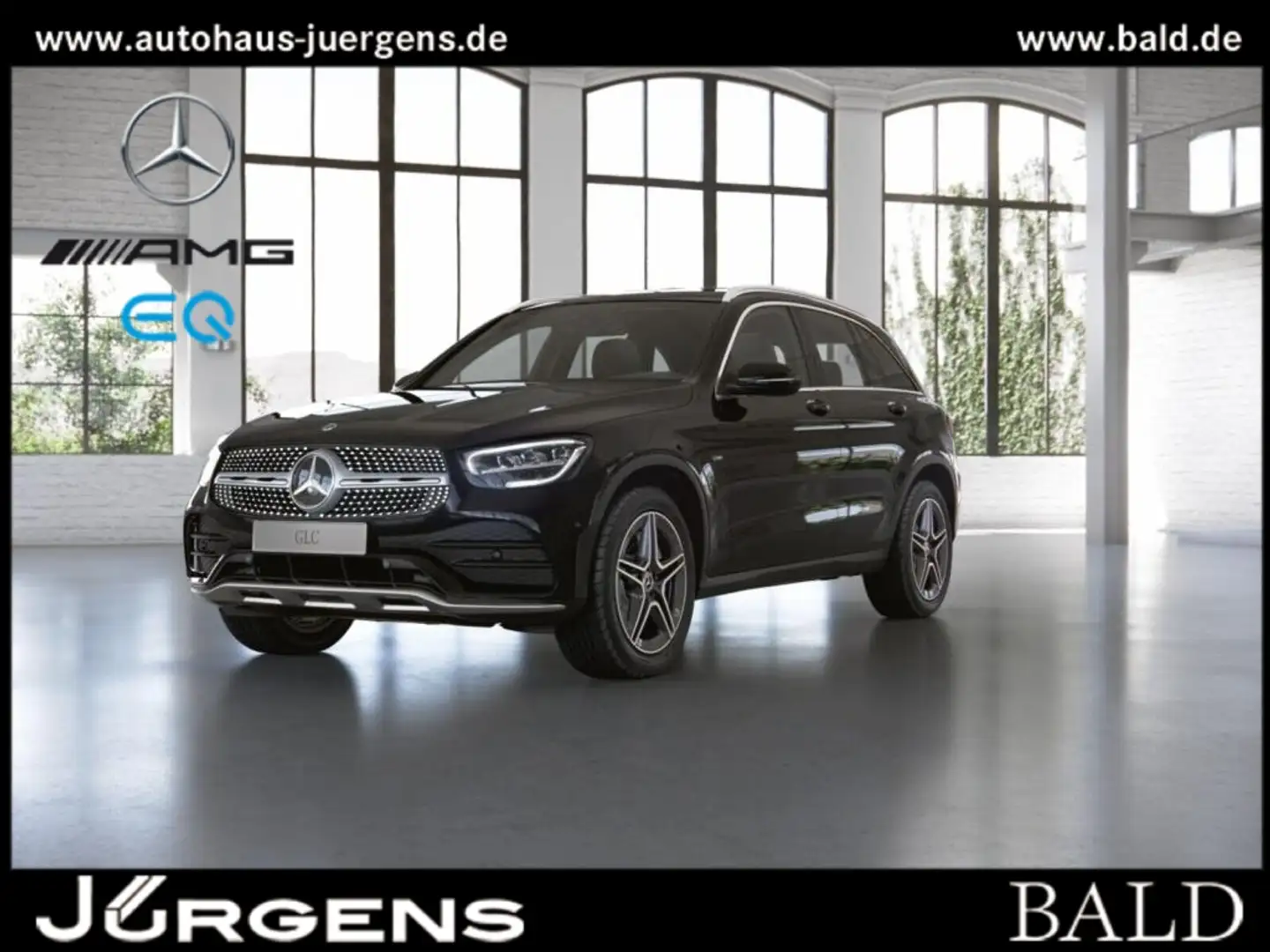 Mercedes-Benz GLC 300 e 4M AMG-Sport/Wide/LED/Cam/AHK/Distr/19 Schwarz - 1