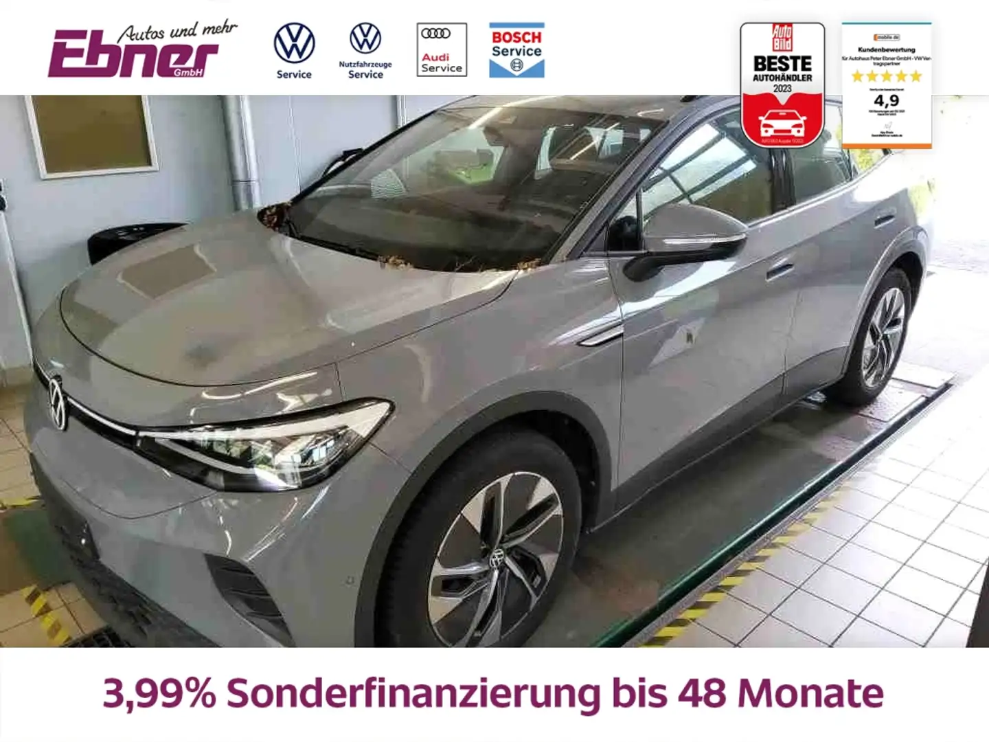 Volkswagen ID.4 PERFORMANCE ACC+el.KLAPPE+KEYLESS+360GRAD+19 ALU! Grau - 1