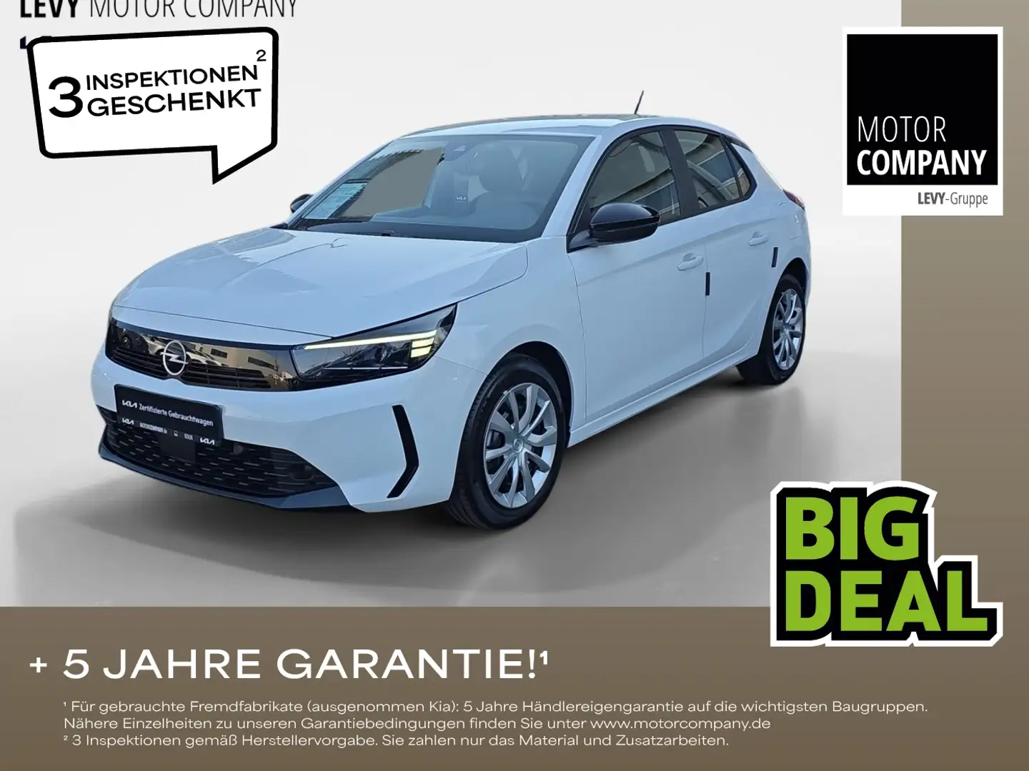 Opel Corsa F 1.2 Turbo +Automatik+Tageszulassung+LED+ Blanc - 1