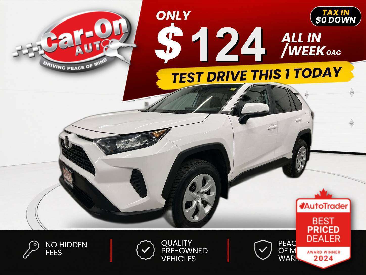 White 2023 Toyota RAV4 SUV / Crossover All-Wheel Drive Automatic