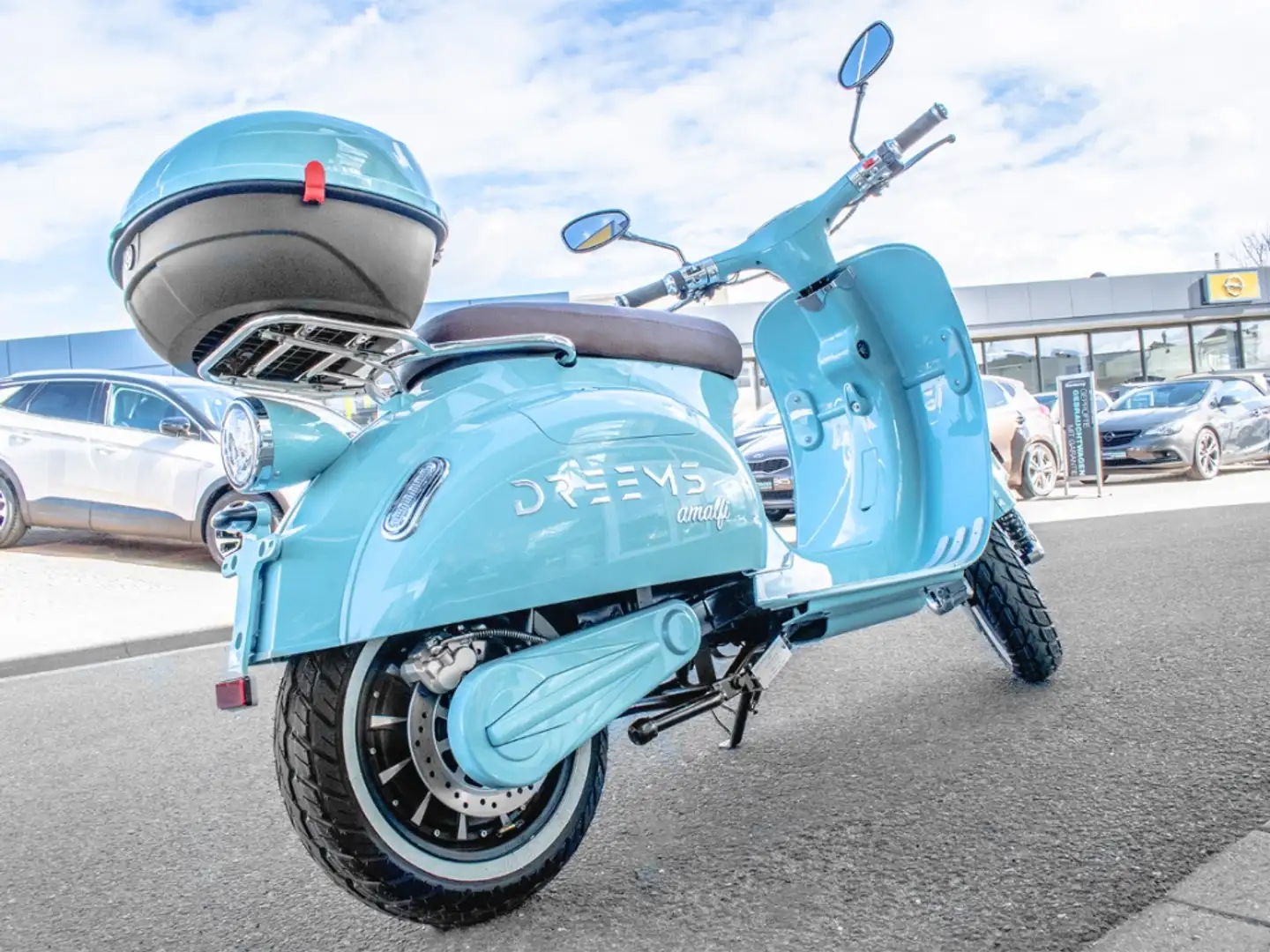 Dreems Amalfi Retro Elektroroller 45km/h 3kW Modrá - 2