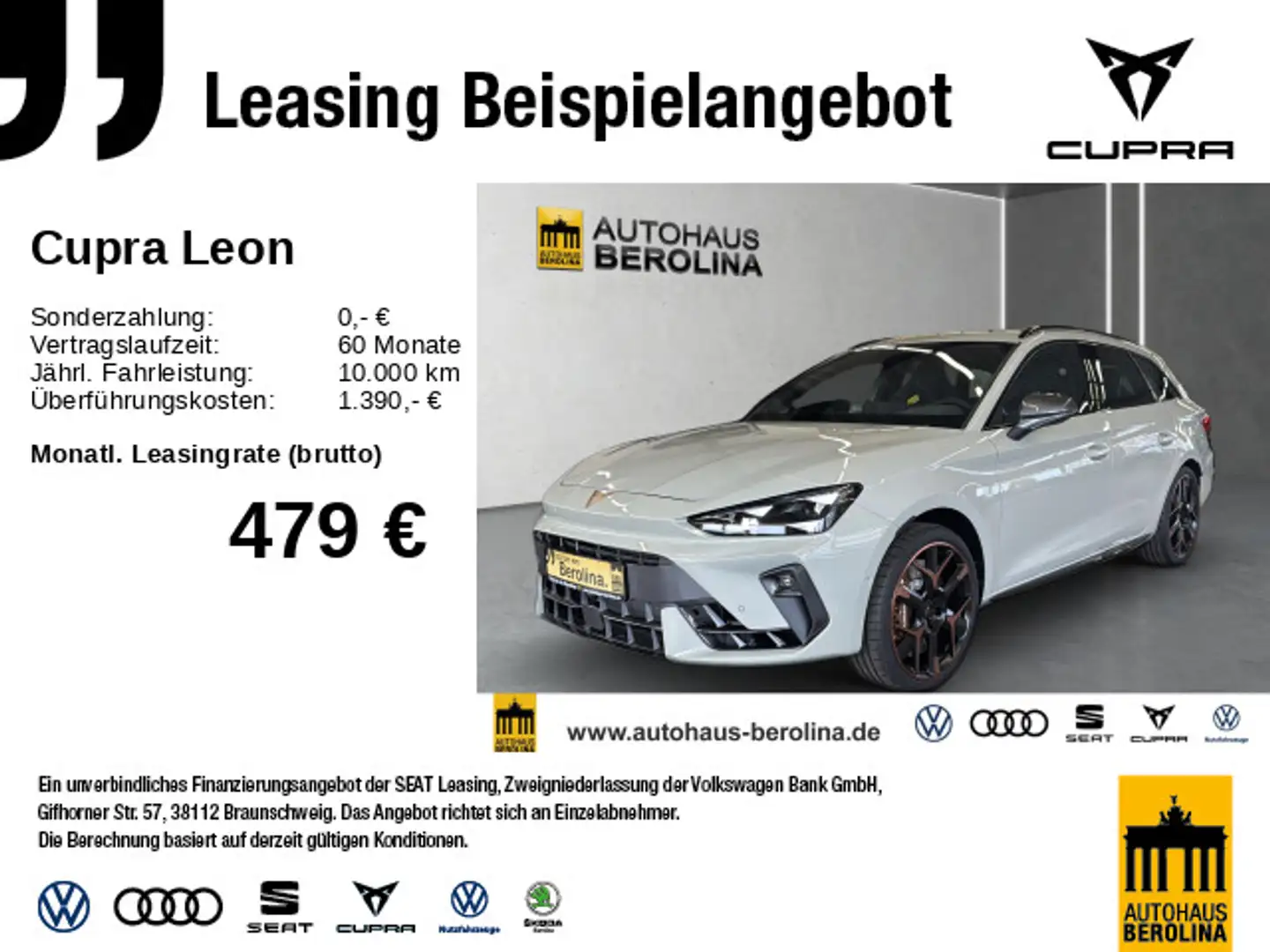 CUPRA Leon ST 2.0 TSI 4D VZ Extreme DSG *PANO*AHK*ACC* Grau - 1