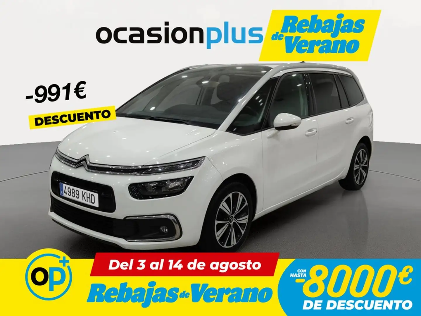 Citroen C4 Grand Picasso 1.6BlueHDI S&S Feel 120 Blanco - 1