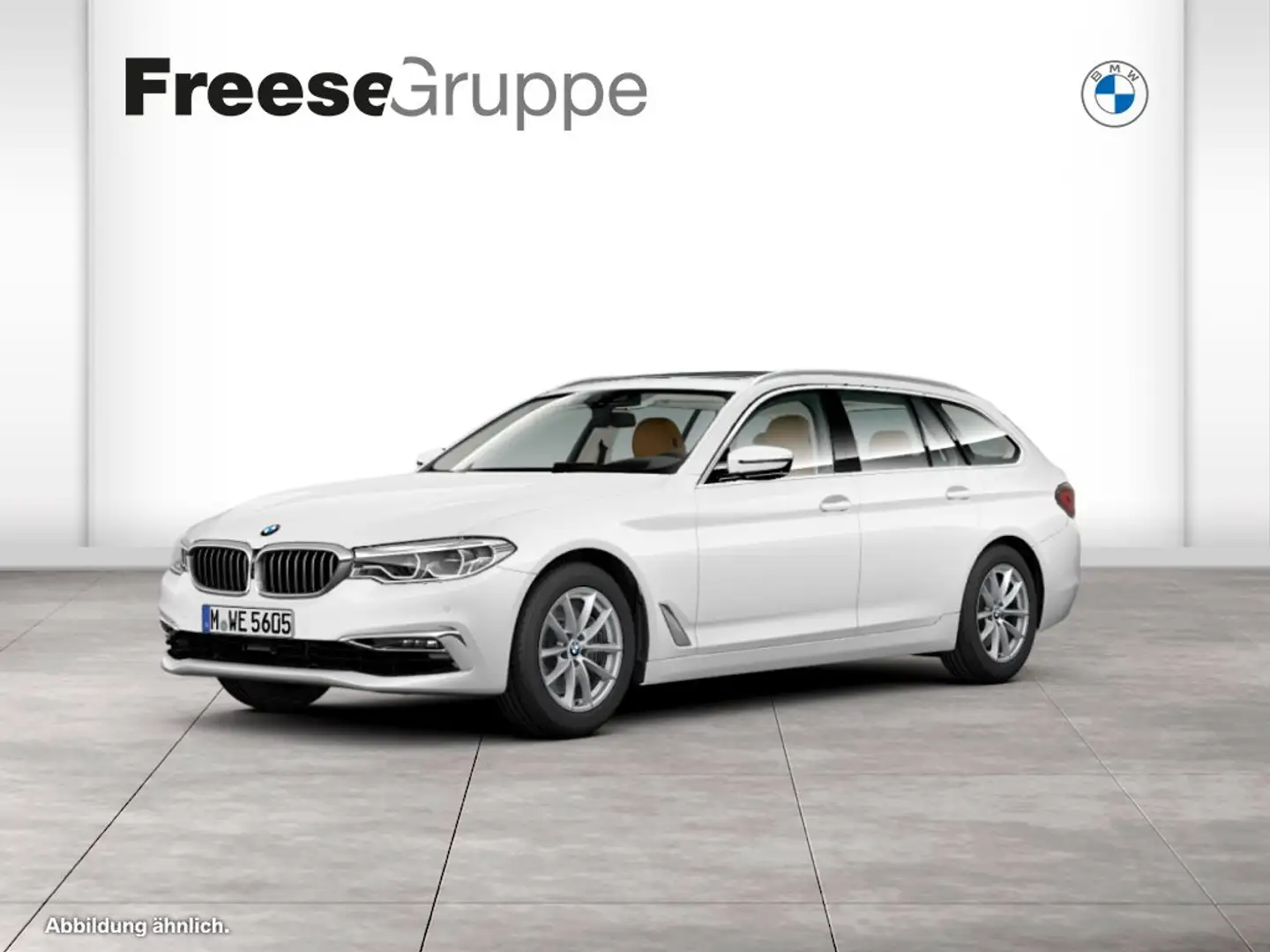 BMW 530 d Touring Head-Up DAB LED RFK el. Sitze PDC Weiß - 1