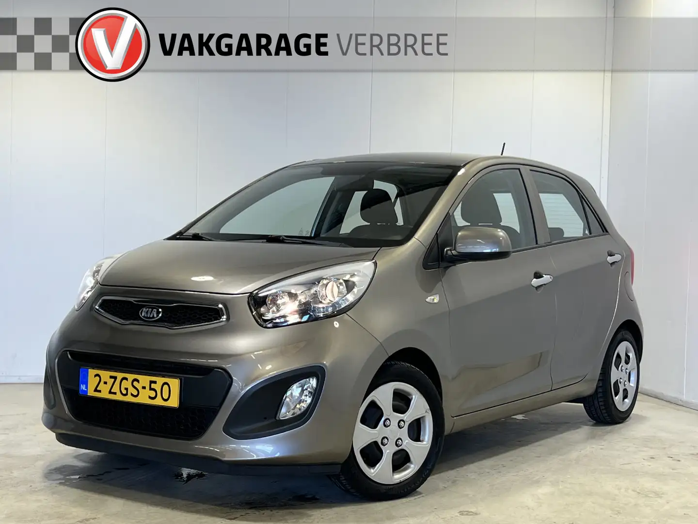 Kia Picanto 1.0 CVVT BusinessLine | Navigatie | Airco | Radio/ Grijs - 1