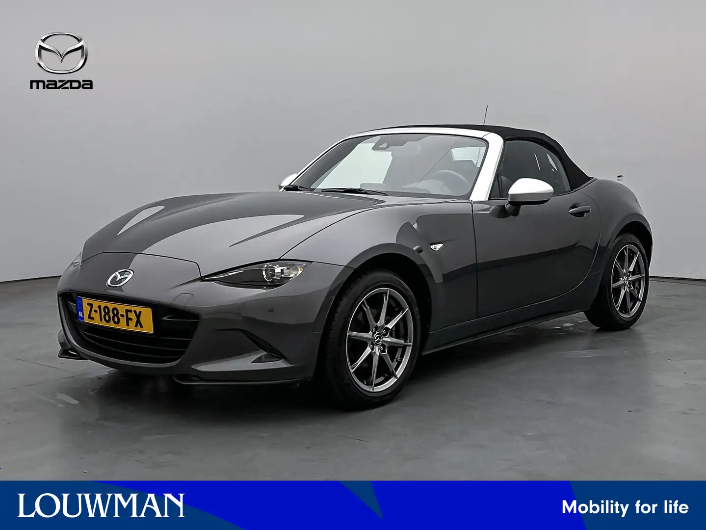 Mazda MX-5 1.5 SkyActiv-G 132 Luxury Limited Navigatie | Stoe Grijs - 1