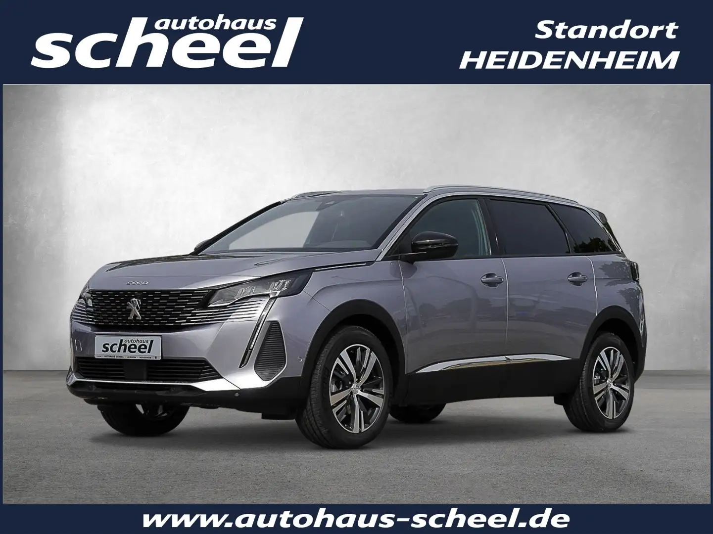 Peugeot 5008 1.2 PureTech 130 e e) Allure Pack Kam./360 Grau - 1