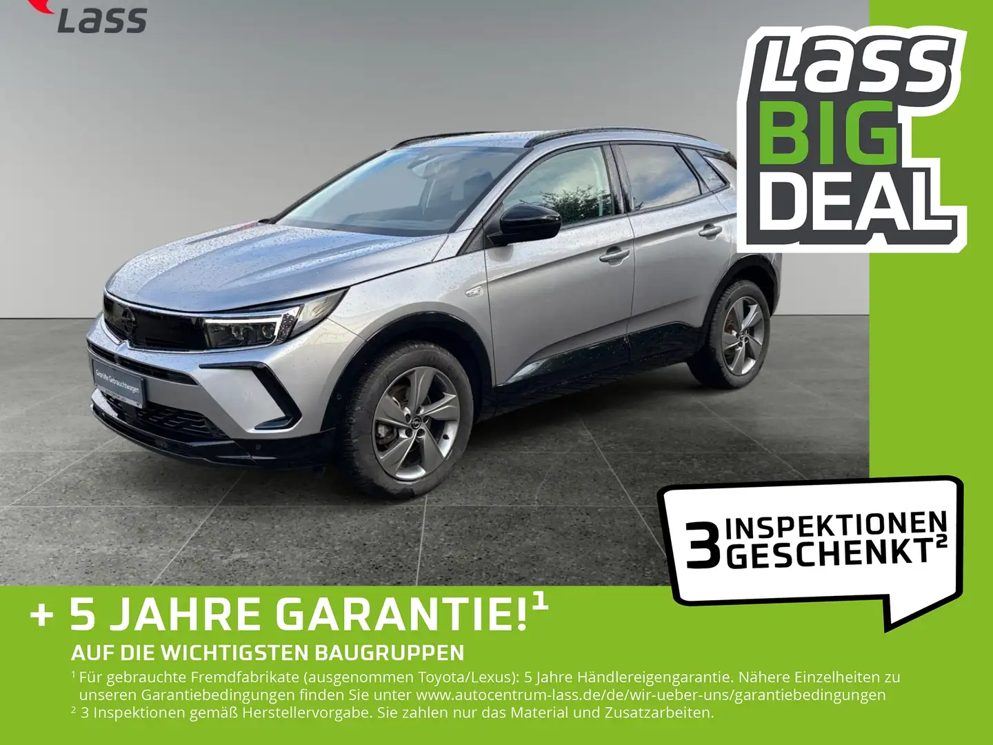 Opel Grandland 1.2 Turbo GS Line +Allwetter+EPH+Navi Grau - 1