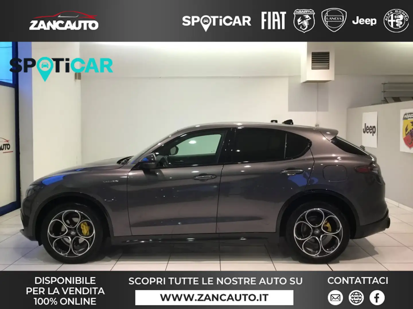 Alfa Romeo Stelvio 2.2 Turbodiesel 210 CV AT8 Q4 Veloce MY24 Grigio - 1