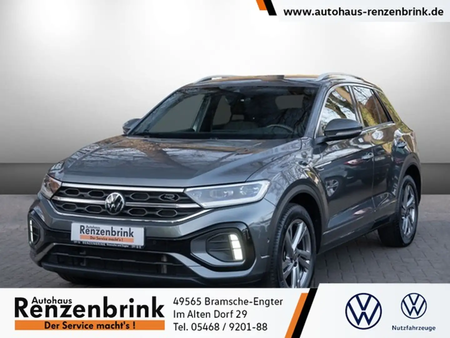 Volkswagen T-Roc R-Line TSI DSG AHK Navi Kamera ACC LED Grau - 1