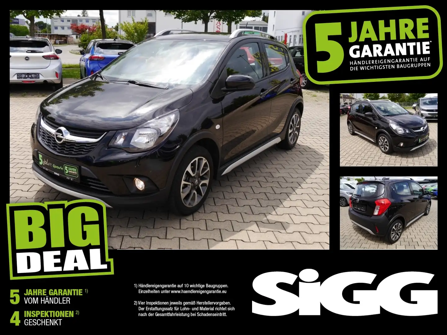 Opel Karl 1.0 Rocks mit wenig Kilometer - Kauftipp! Fekete - 1