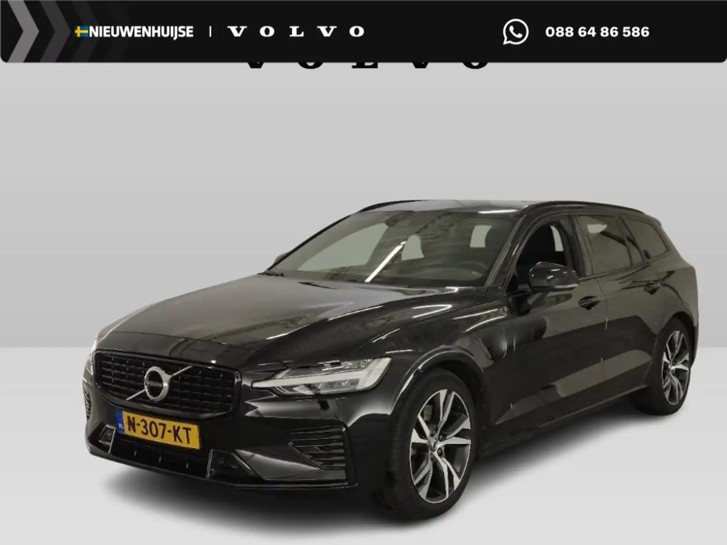 Volvo V60 2.0 T6 Recharge AWD R-Design | Adaptieve Cruise Co Noir - 1