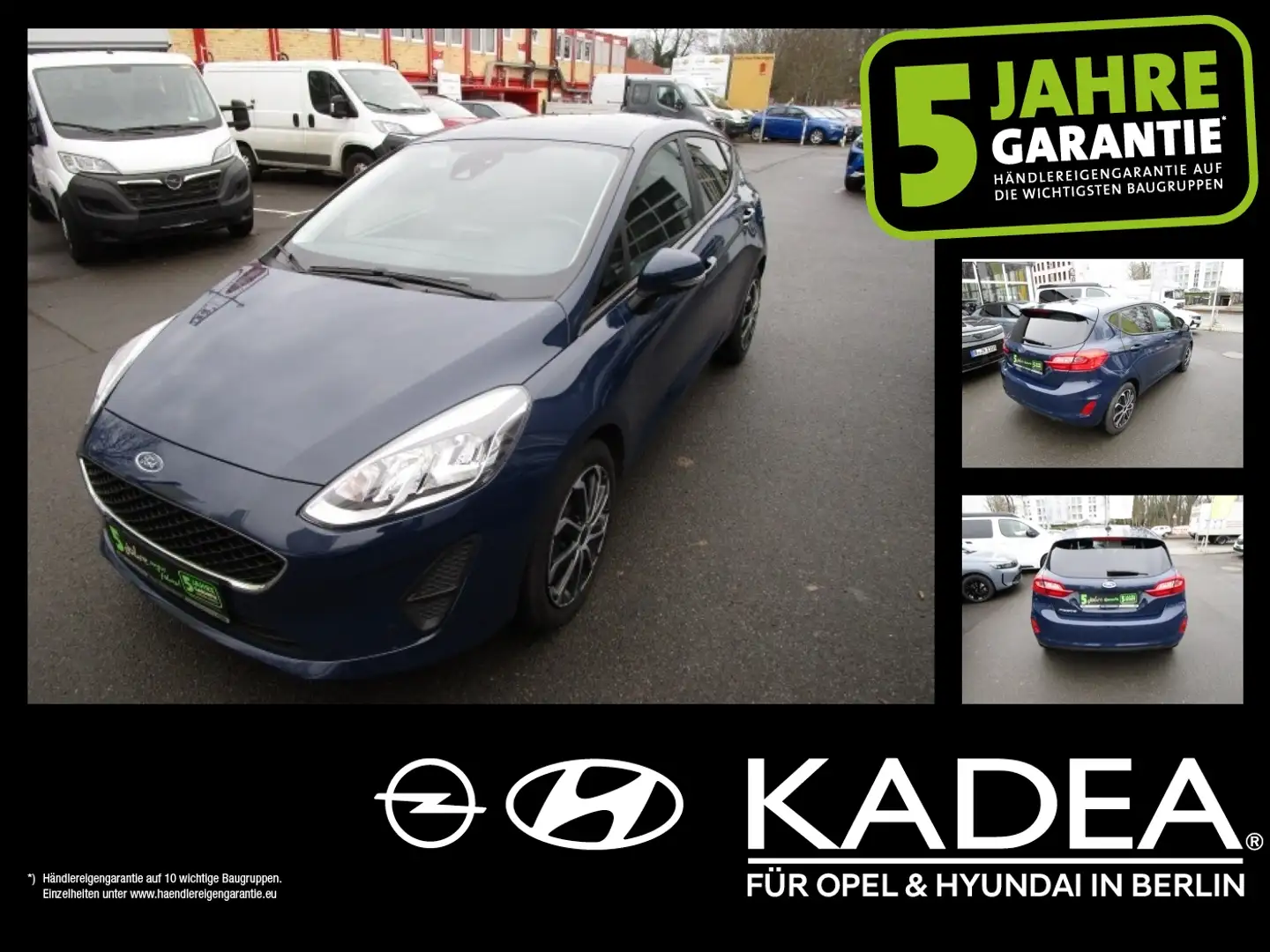 Ford Fiesta 1.0 EcoBoost S/S AHK,Navi,Wi-Pkt,DAB+Allw Blau - 1