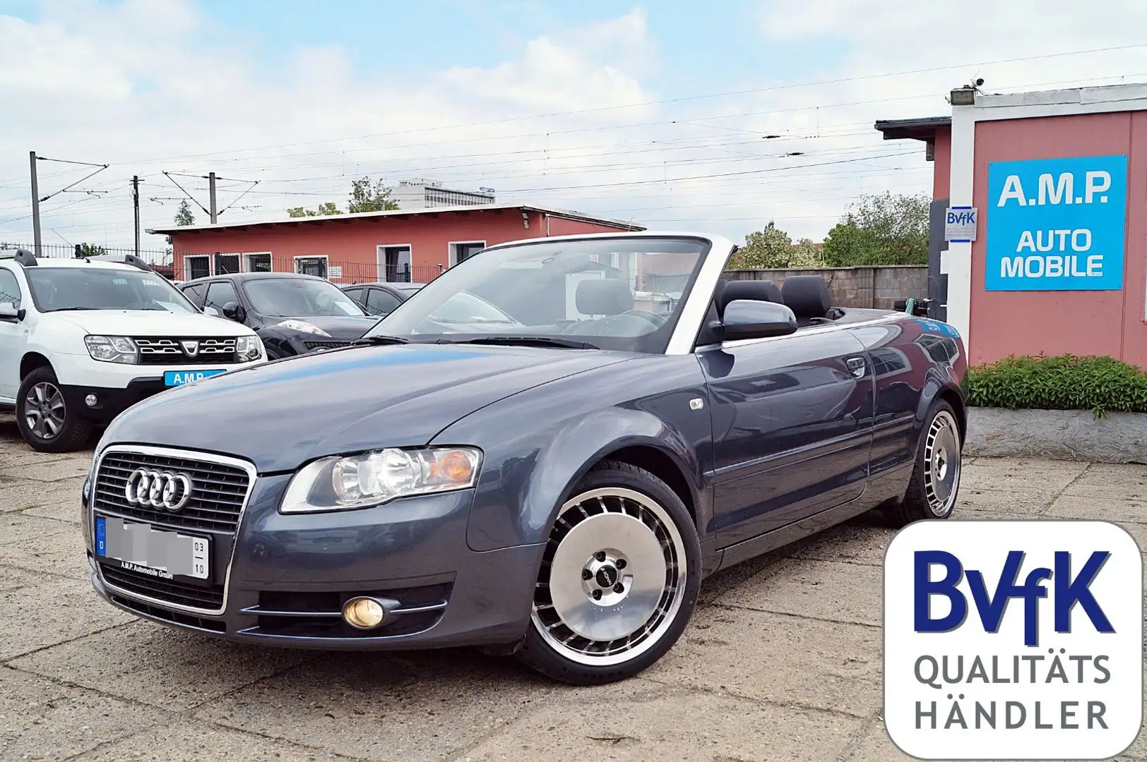 Audi A4 Cabrio 1.8T, Teilleder, LED, Sitzhzg, Klimaau Gris - 1