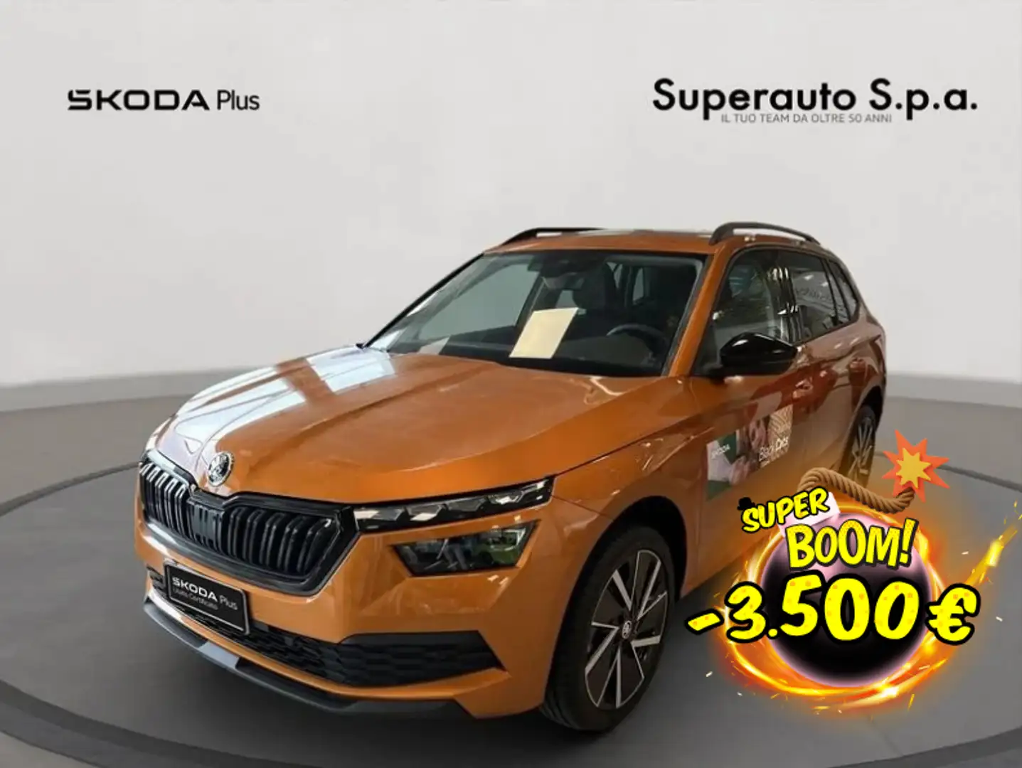Skoda Kamiq 1.0 TSI 110 CV Blackline Arancione - 1