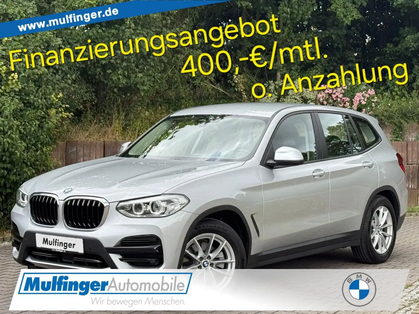 BMW X3 x20d ACC Stand+Lenkrad+Sitzh.DAB AHK Fin.350 Silber - 1