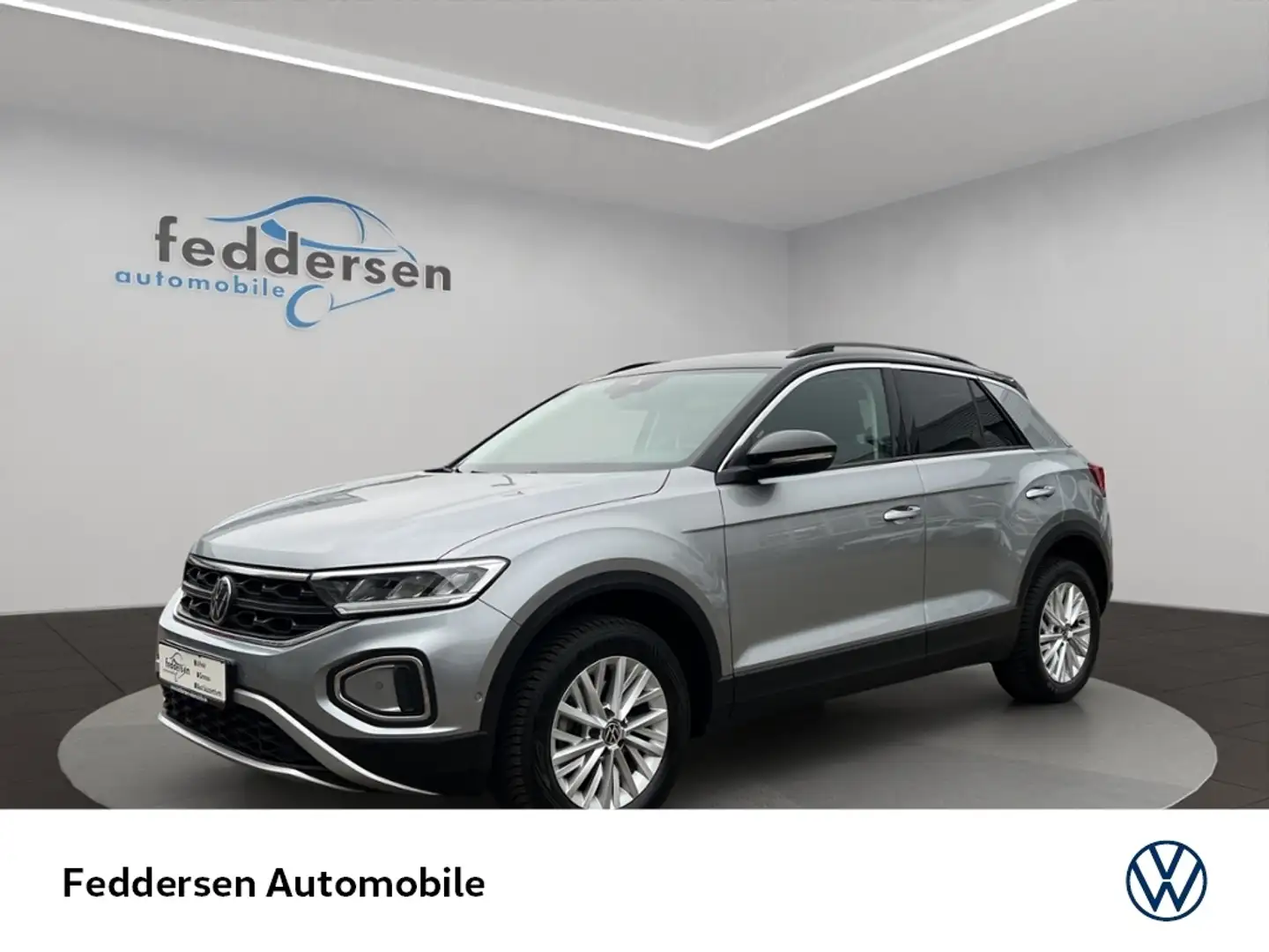 Volkswagen T-Roc Life 1.5 TSI AHK Navi LED DAB+ Sitzheizung KLIMA Silber - 1