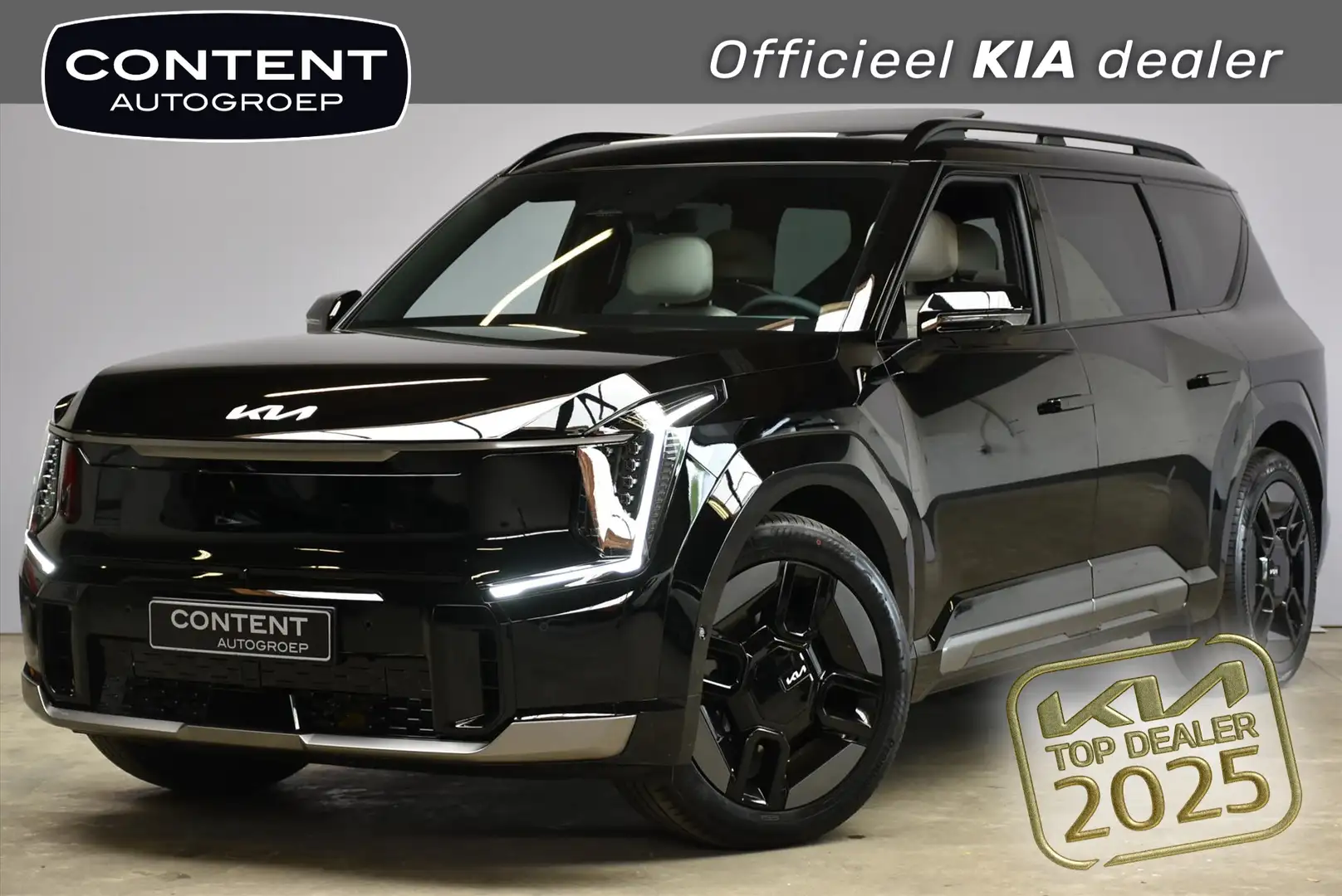 Kia EV9 99,8kWh 384pk AWD Dual Motor (6-zits) GT-Line STAA Zwart - 1