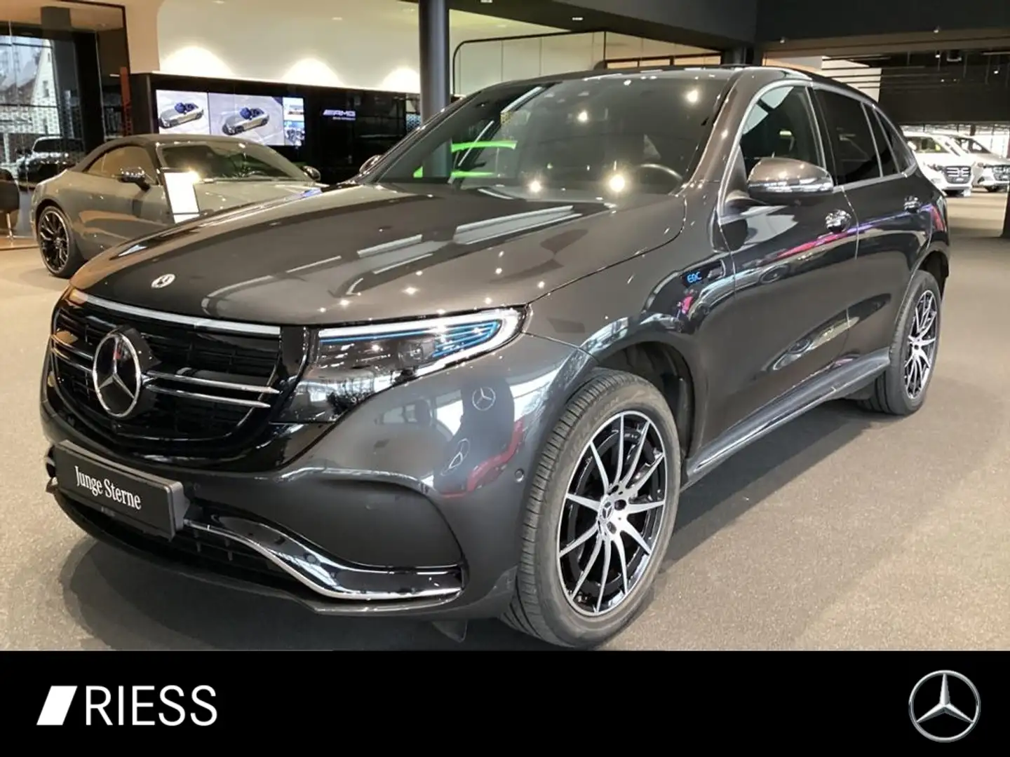 Mercedes-Benz EQC 400 4M AMG AHK SHD 360 FAHRASSIST MEMO CARPL Gris - 1