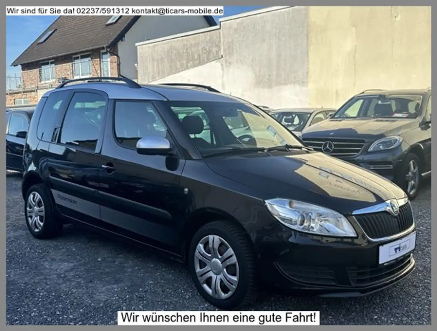 Skoda Roomster 1.6 *1.Hand,PDC,Klimaut,SHZ* Schwarz - 2