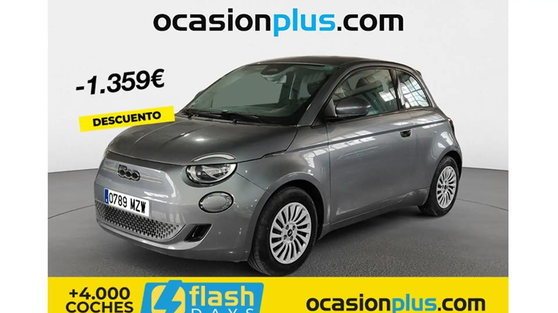 Fiat 500e 70Kw Action Gris - 1