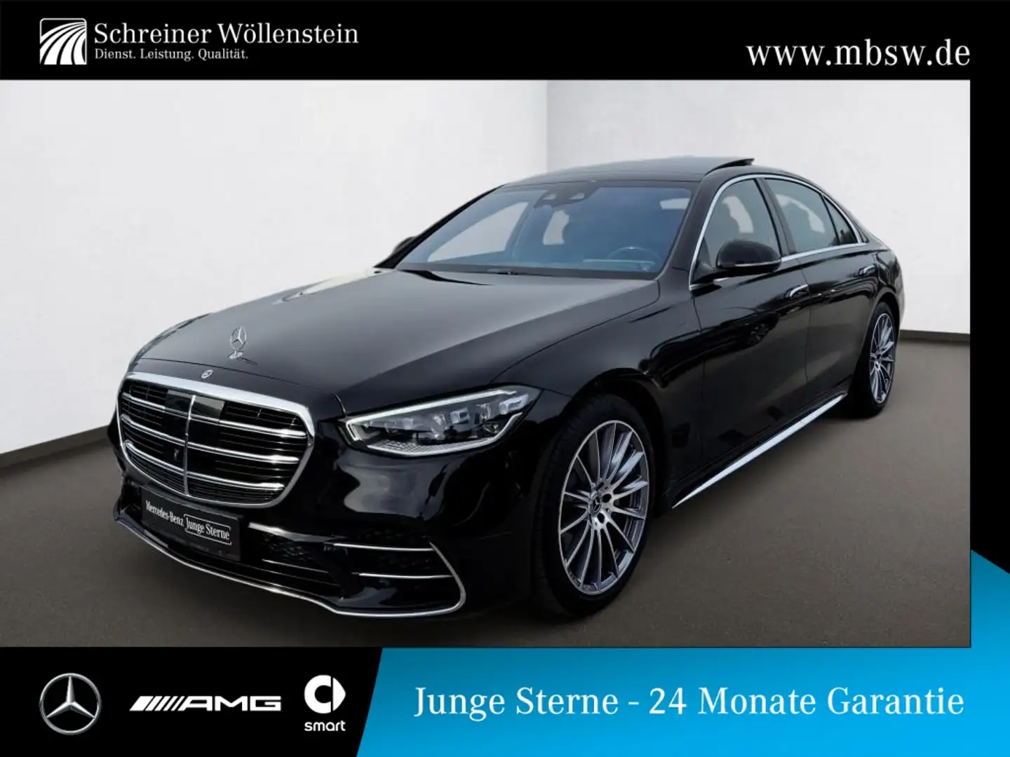 Mercedes-Benz S 350 d 4M L AMG*FondE*AR-HUD*Pano*ChP*EnergPv+h Schwarz - 1