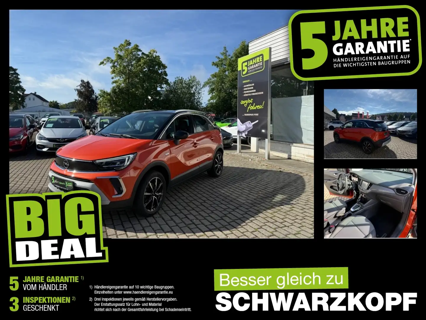 Opel Crossland 1.2T Fin. ab 2,99% Lenkradheizung Orange - 1