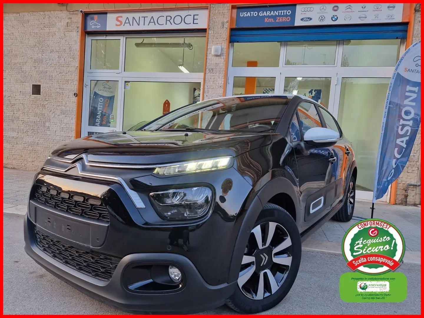 Citroen C3 c3 citroen v4 blue hdi 100 s&s shine pack B-COLORS Grigio - 1