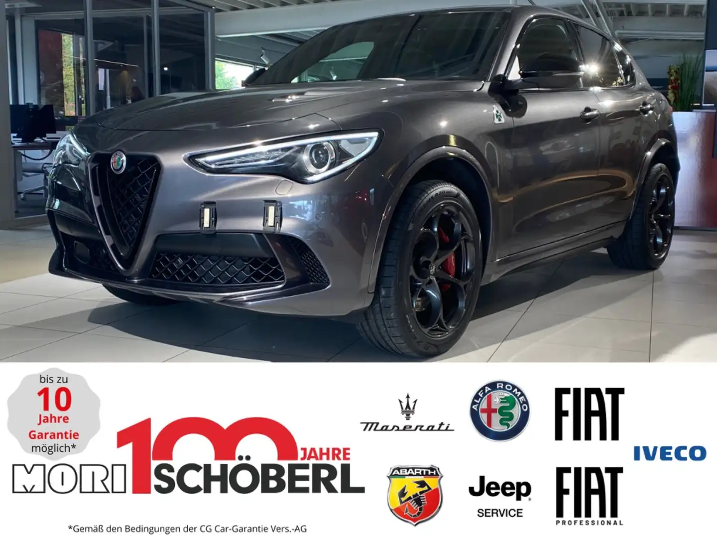 Alfa Romeo Stelvio Quadrifoglio*ACC*MEMORY*Harman-Kardon* Gris - 1