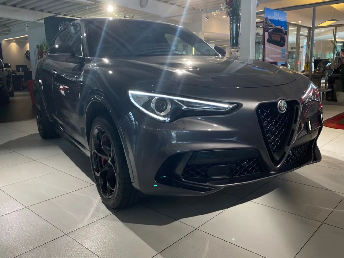 Alfa Romeo Stelvio Quadrifoglio*ACC*MEMORY*Harman-Kardon* Gris - 2