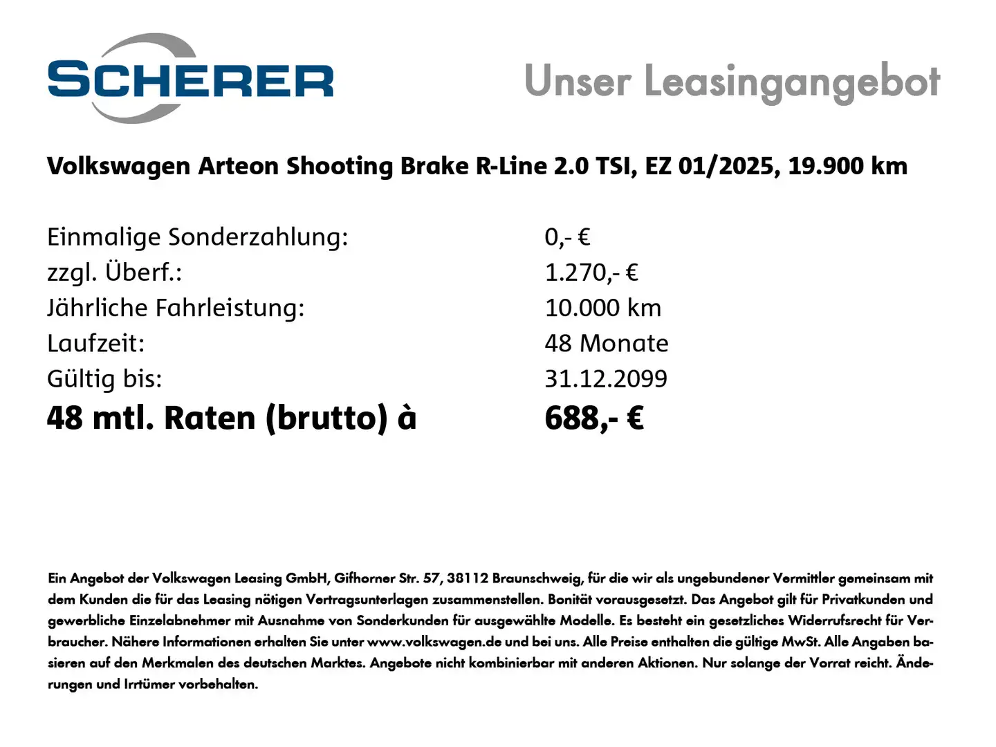 Volkswagen Arteon Arteon Shootingbrake R-Line 2,0 l TSI OPF 140 kW Grau - 2