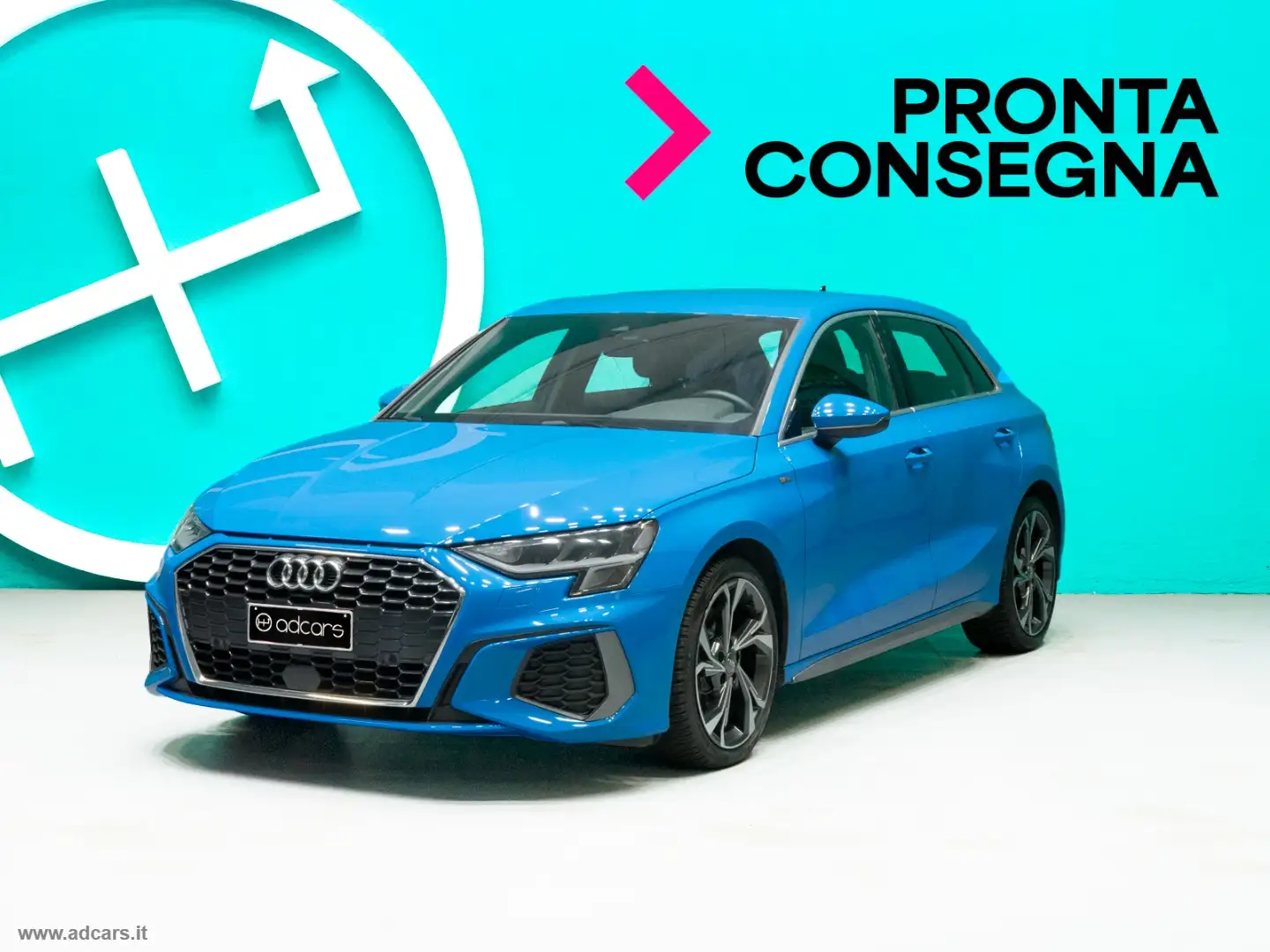 Audi A3 SPB 35 TDI S tronic S LINE EDITION CONDIZIONI IMPE Blu/Azzurro - 1