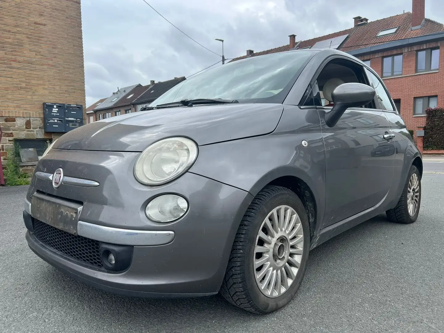Fiat 500 500 1.3 Multijet Lounge Stop Gris - 1