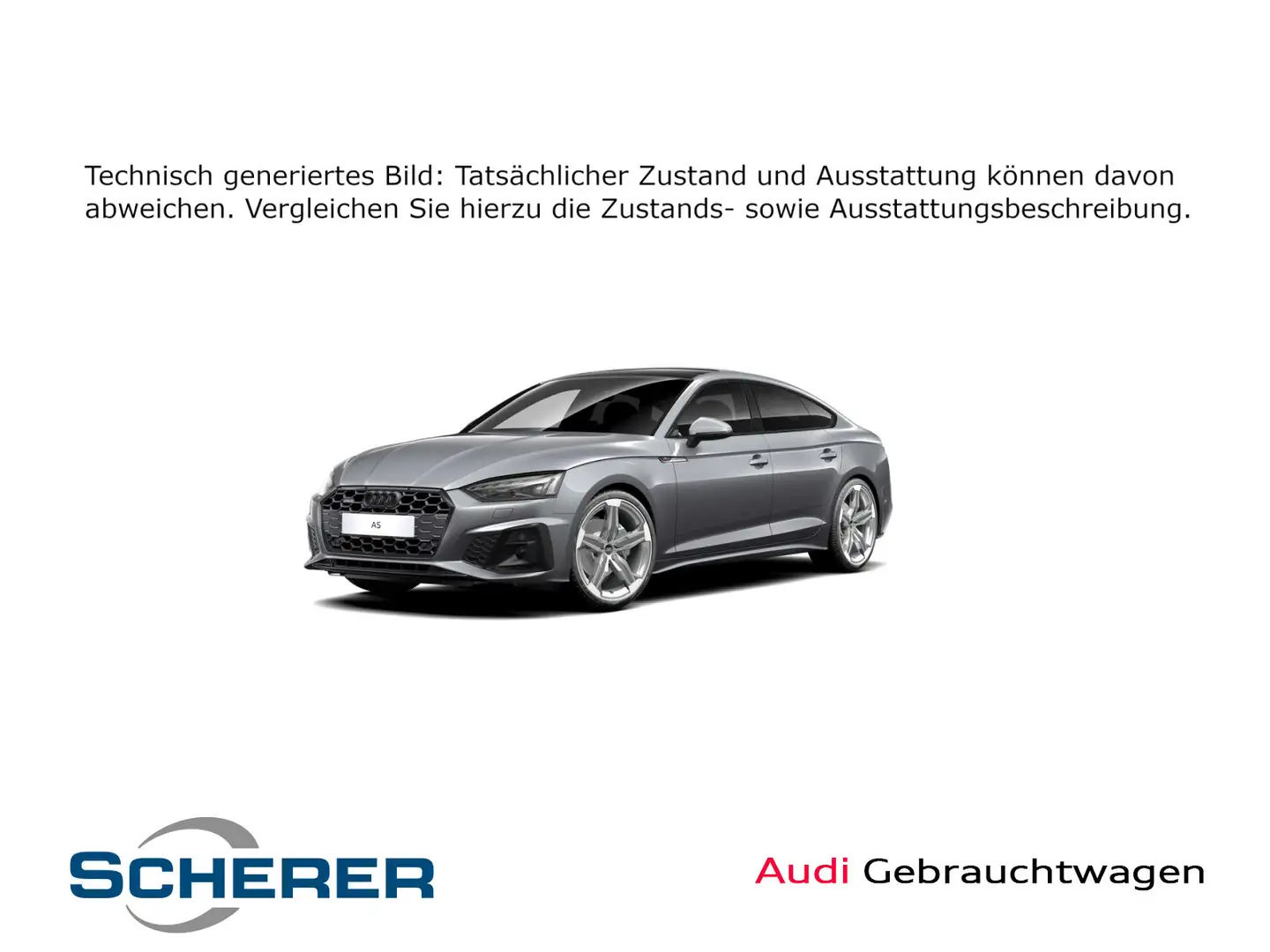 Audi A5 40 TDI qu. S Tronic Led,Pano,S-Line Grau - 1