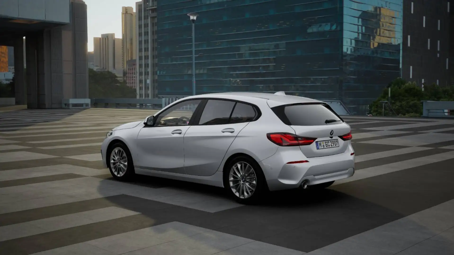 BMW 118 i Advantage LED SpurAss Navi ParkAss RFK AUT PDC Weiß - 2
