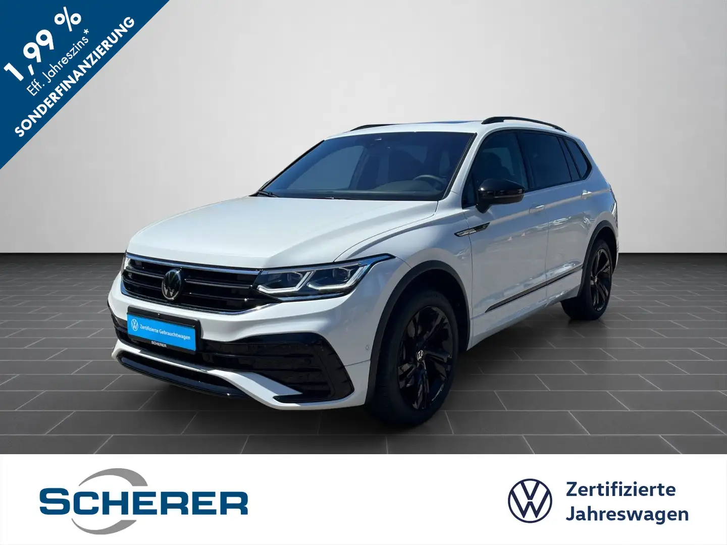 Volkswagen Tiguan Allspace R-Line 2.0 TSI STD-HEIZUNG BLACK Weiß - 1