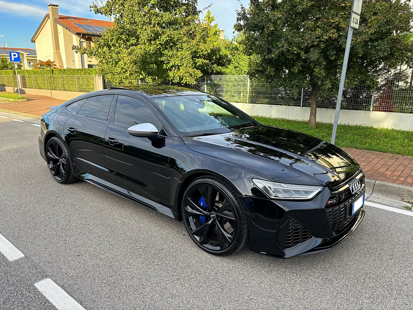 Audi RS7 OK PERMUTE Sportback 4.0 mhev 25 years quattro Nero - 1