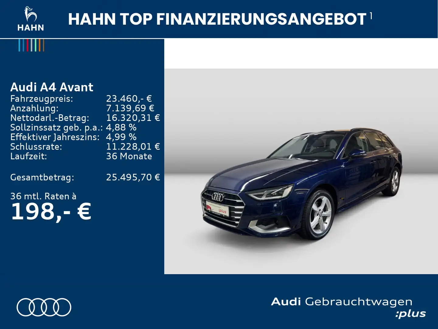 Audi A4 35 TDI advanced Einparkh CAM Navi Sitzh Bleu - 2