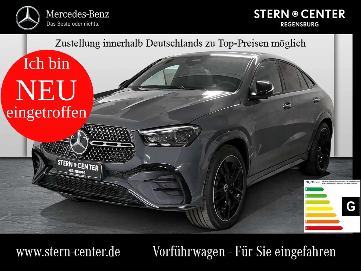 Mercedes-Benz GLE 450 d 4MATIC Coupé Sitzklima AMG SHD MBUX Grau - 1