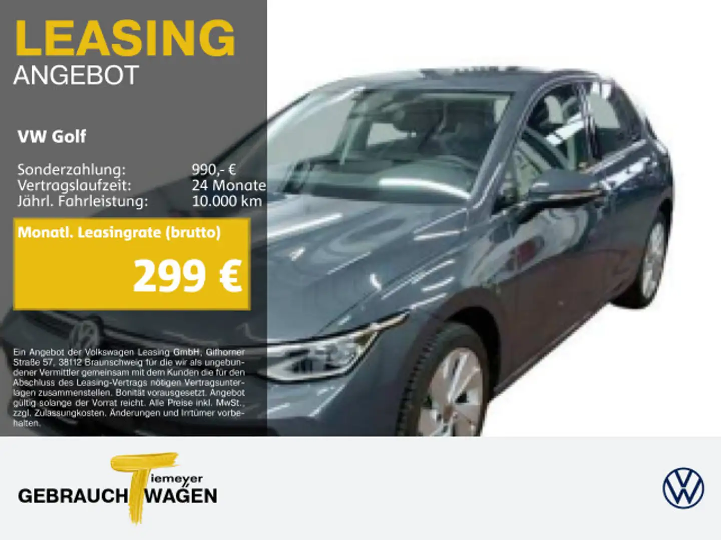 Volkswagen Golf 1.5 eTSI DSG STYLE MATRIX ASSIST AREAVIEW Grau - 1