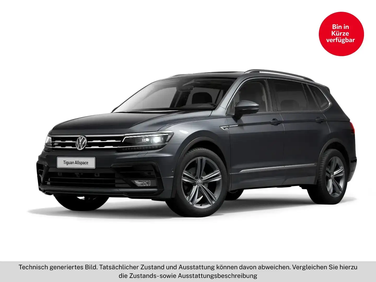 Volkswagen Tiguan Allspace 2.0 TDI 4M DSG Pano+R-Line+ASSIST Grau - 2
