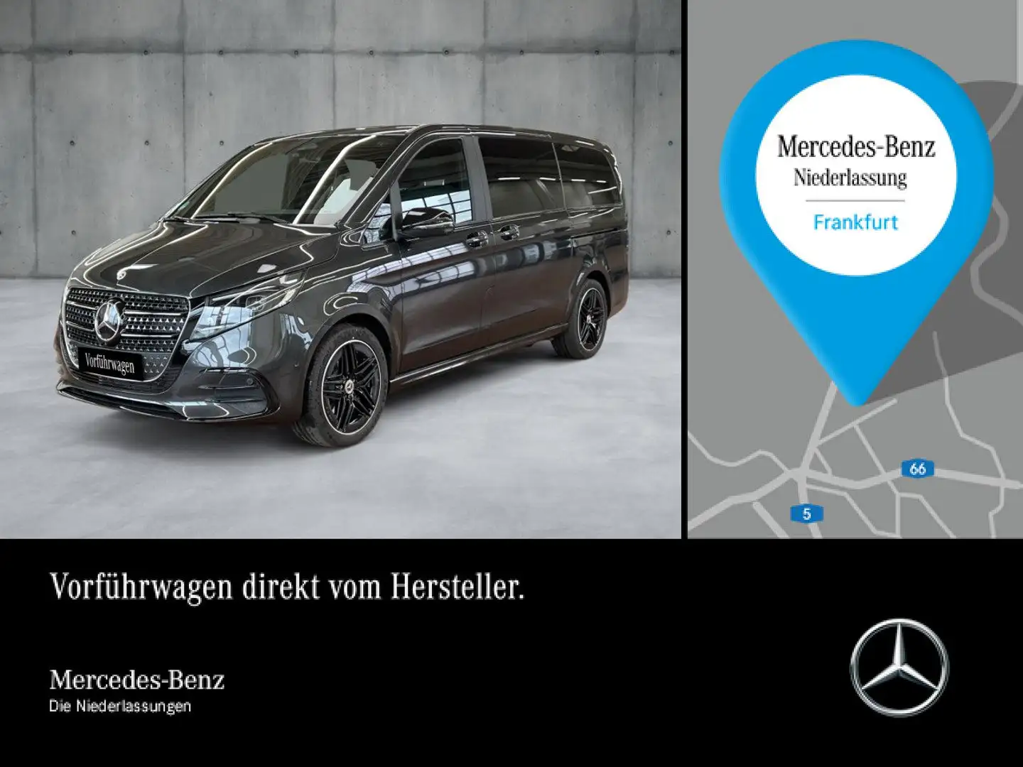 Mercedes-Benz V 300 d AVANTGARDE+AMG+9G+AHK+StandHZ+Klimaautom Grau - 1