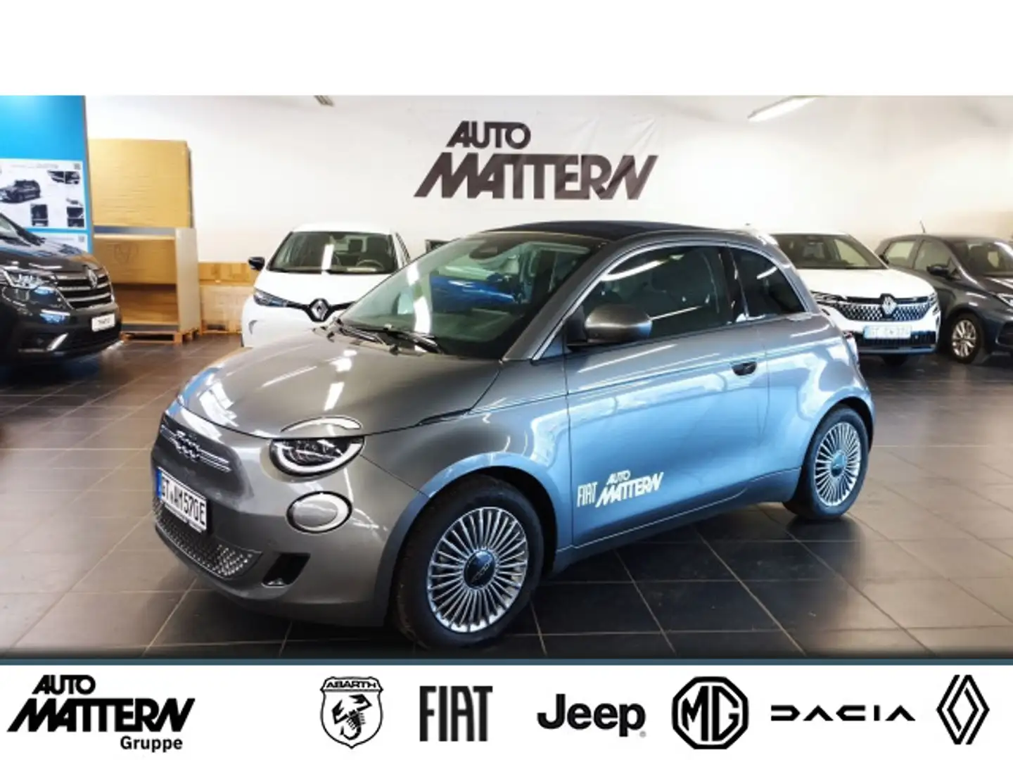 Fiat 500C 500 e Cabrio LED, Kamera,PDC,Sitzheizung,CarPlay Grau - 1