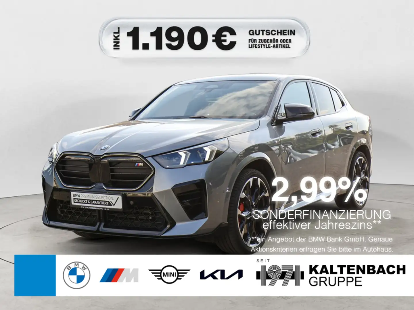 BMW X2 M 35i xDrive PANO 360° LED ACC HUD NAVI H/K Grau - 1