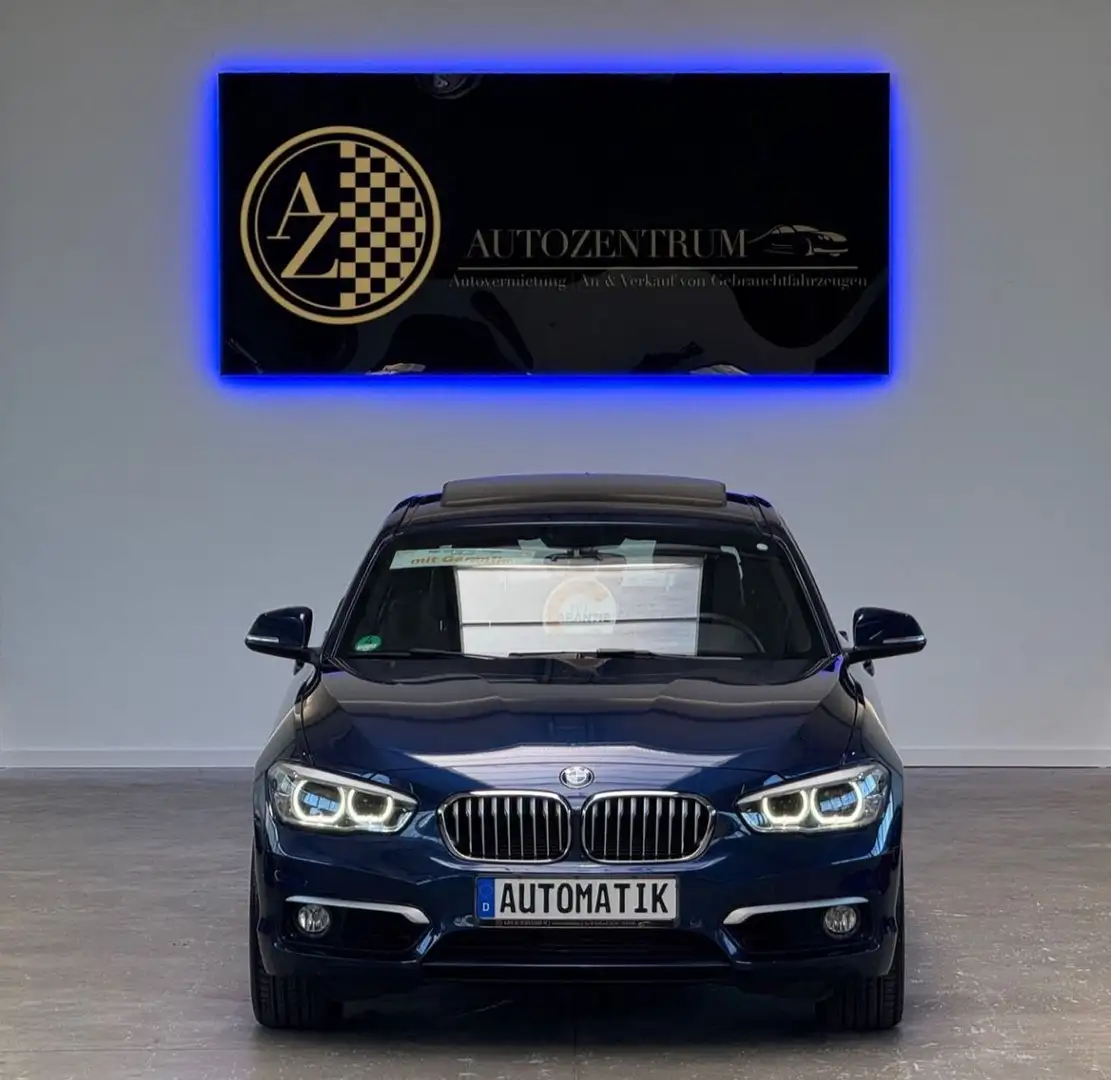 BMW 120 i Automatik Urban Line*GARANTIE*NAV*S-DACH*2H Blau - 2